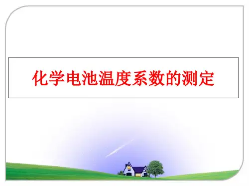最新化学电池温度系数的测定