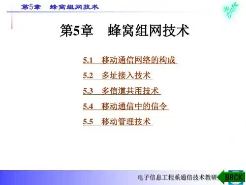 第5章蜂窝组网技术