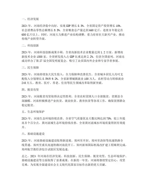 2024河南年终总结