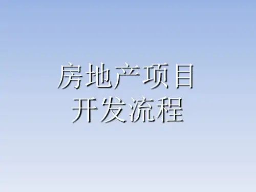房地产项目开发流程PPT页