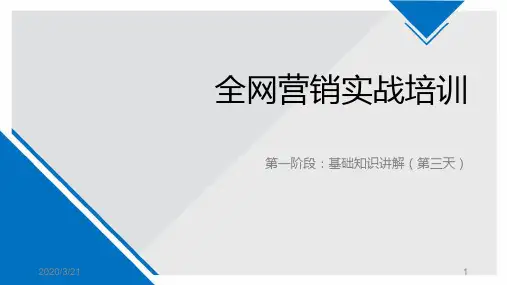 全网营销实战培训PPT三PPT课件