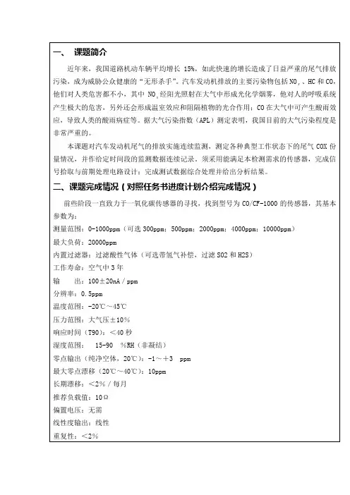 课题简介
