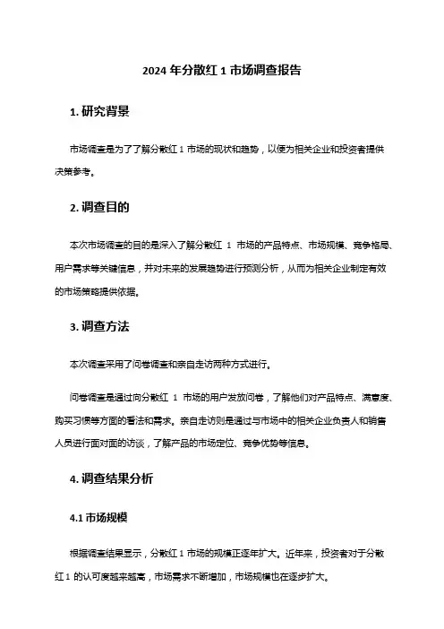 2024年分散红1市场调查报告