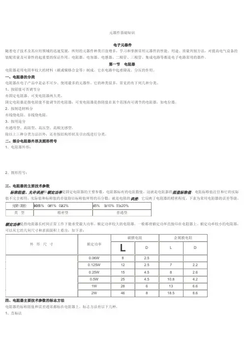 元器件基础知识