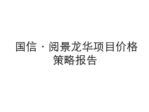 南京国信阅景龙华项目价格策略报告-41PPT
