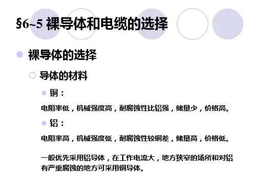 导体和电气设备的原理与选择