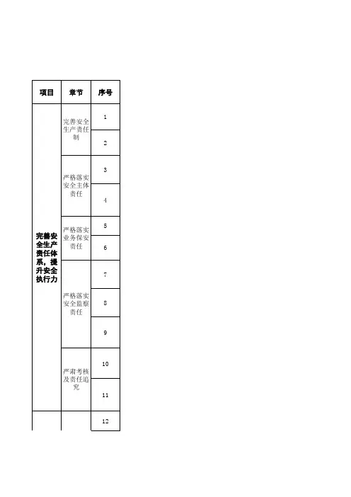 煤矿安全管理1号文分解