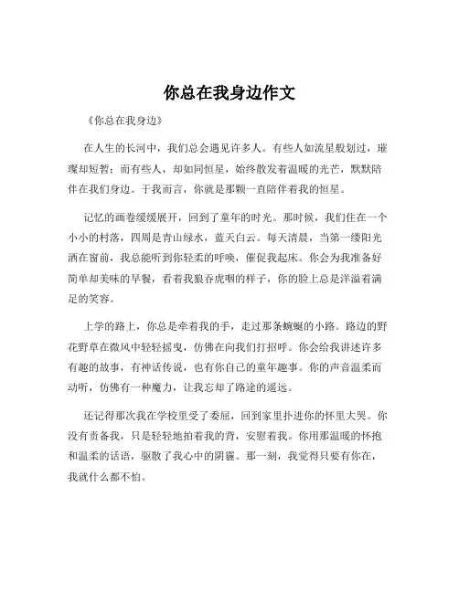你总在我身边作文