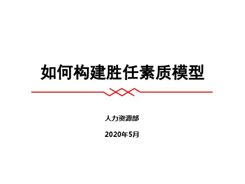 如何构建胜任素质模型