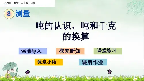 《吨的认识》PPT优质文档(共17张PPT)