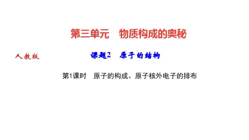 人教版九年级化学《原子的结构》精美课件1