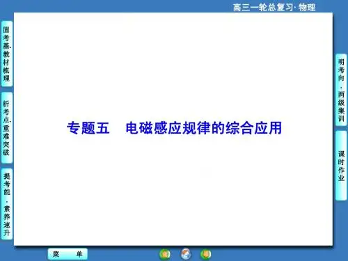 2015届一轮课件：电磁感应规律综合应用(75张ppt)