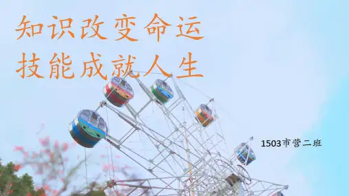 知识改变命运技能成就人生 ppt课件