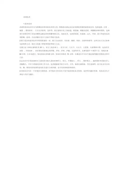 冰球技术