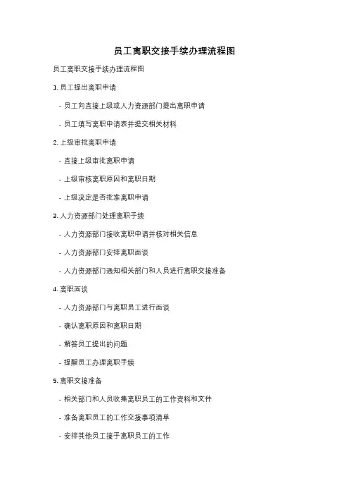 员工离职交接手续办理流程图
