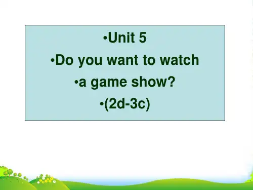 人教新目标版八年级上册英语Unit5 SectionA(2d3c) 课件 (共35张PPT)
