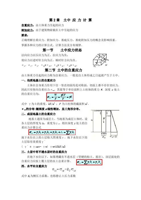 土中应力计算