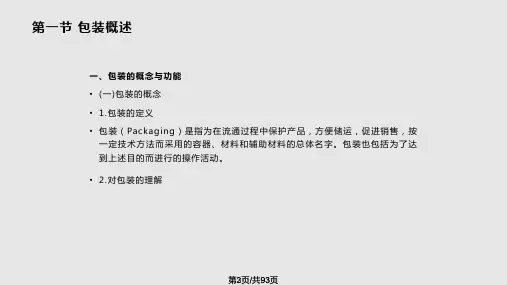 物流包装技术与装备