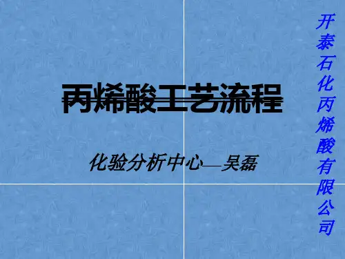 丙烯酸工艺流程