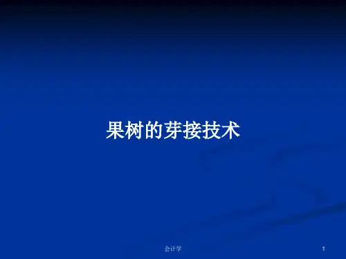果树的芽接技术PPT学习教案