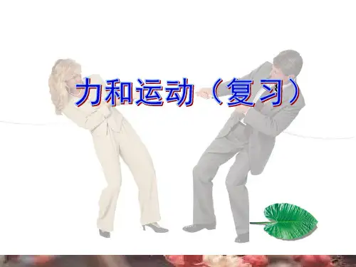 八年级下册 力和运动知识复习