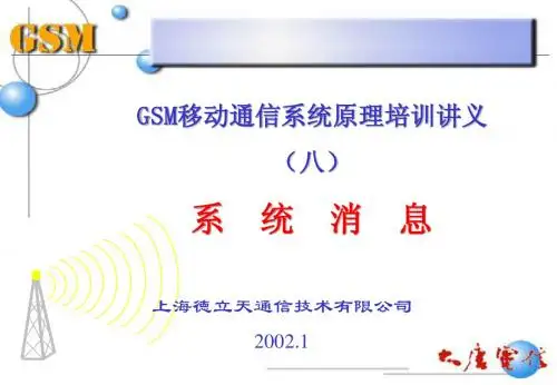 GSM培训_系统消息
