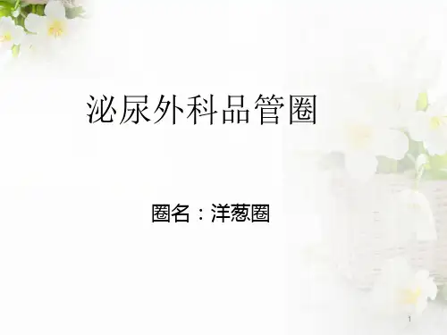 泌尿外科品管圈洋葱圈ppt课件