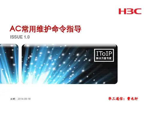 AC常用维护命令介绍精品PPT课件