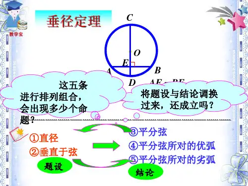 公开垂径定理及其推论讲义PPT课件