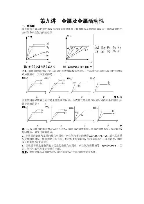 2023年浙江省中考《科学》复习第九讲 金属及金属活动性