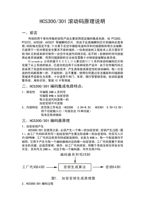 HCS300  hc301滚动码原理