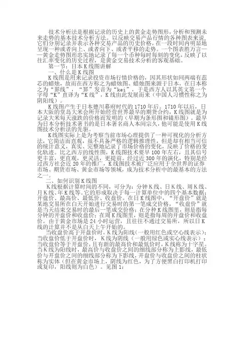 日本蜡烛线图讲解(K线)