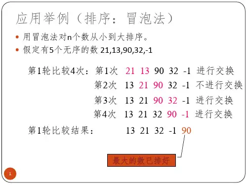 C语言程序设计-排序法比较PPT课件