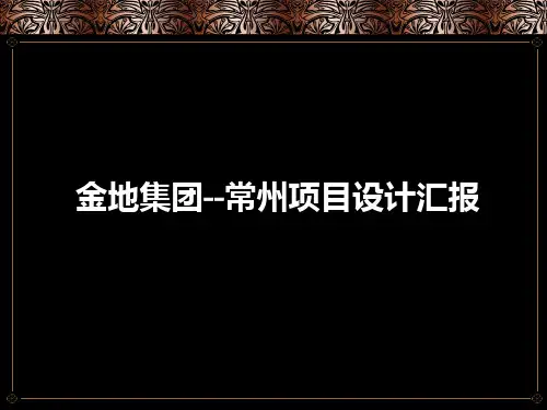 金地天际常州项目设计汇报PPT课件