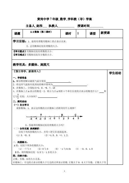 2.2(2)数轴