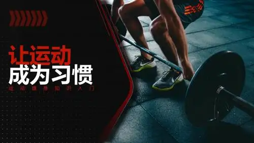 运动健身基本入门知识PPT模板