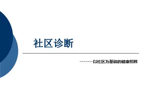 社区诊断何