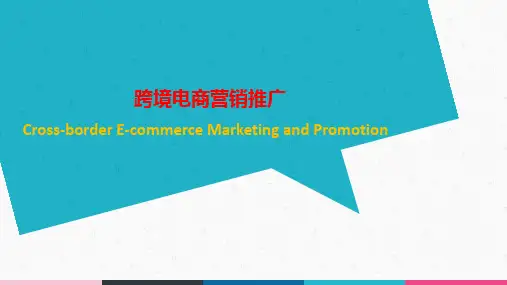 跨境电商营销推广课件-营销组合策略设计PPT
