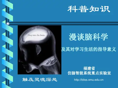 漫谈脑科学及其对学习生活的指导意义