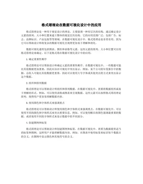 格式塔理论在数据可视化设计中的应用