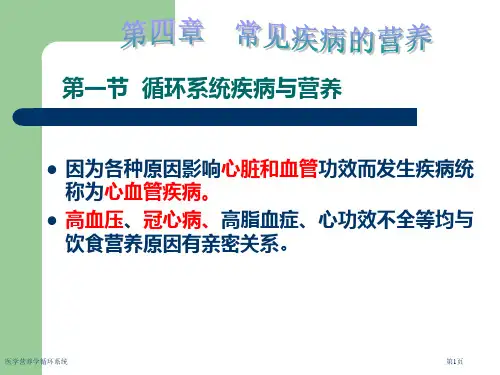 医学营养学循环系统专家讲座