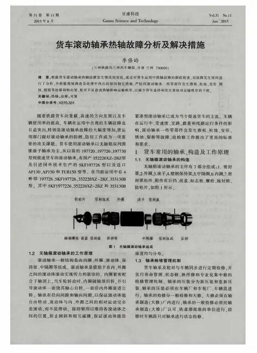 货车滚动轴承热轴故障分析及解决措施