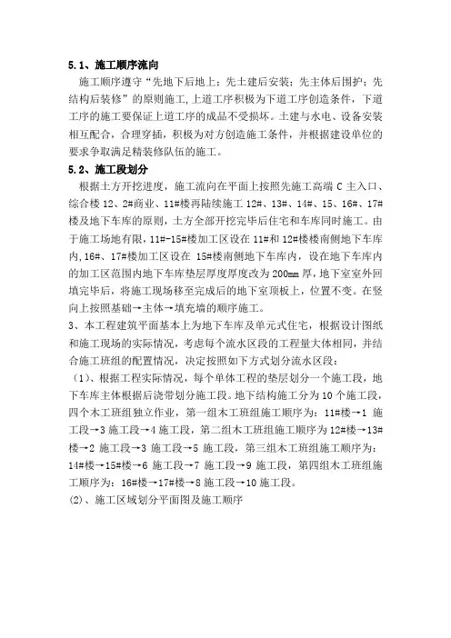 施工顺序流向