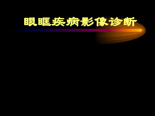 眼眶疾病影像诊断