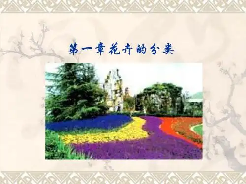 花卉的分类..