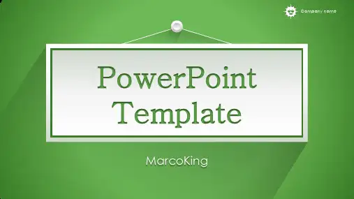 绿色微粒体通用商务PPT模板