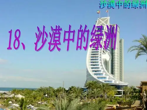 《沙漠中的绿洲》精品ppt课件4