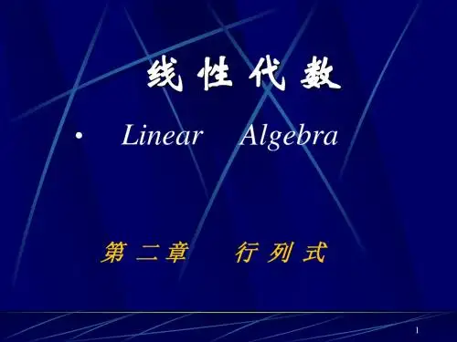 线性代数  第2章(新)