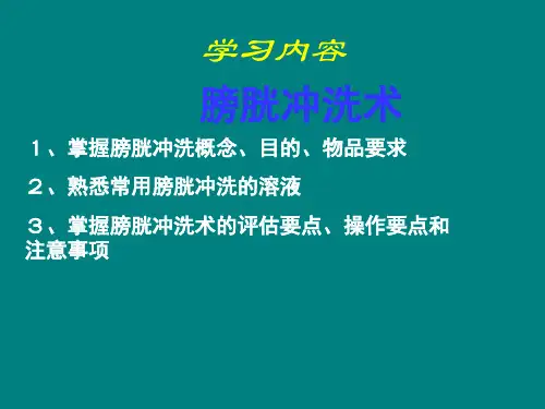 膀胱冲洗-(2)ppt课件