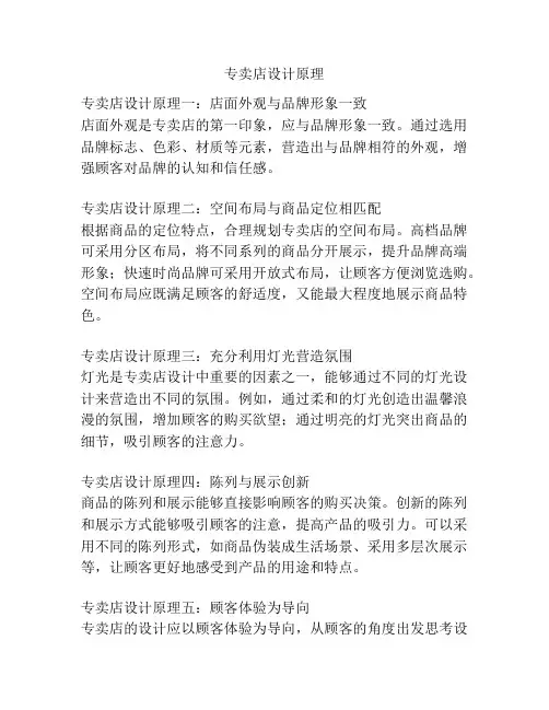 专卖店设计原理